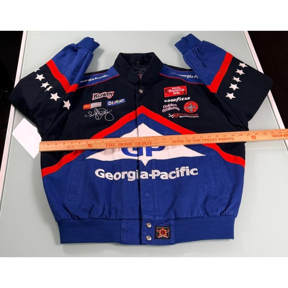 VTG NASCAR Kyle Petty #45 Racing Jacket Size XL Embroidered Sponsor Logos - Picture 10 of 16